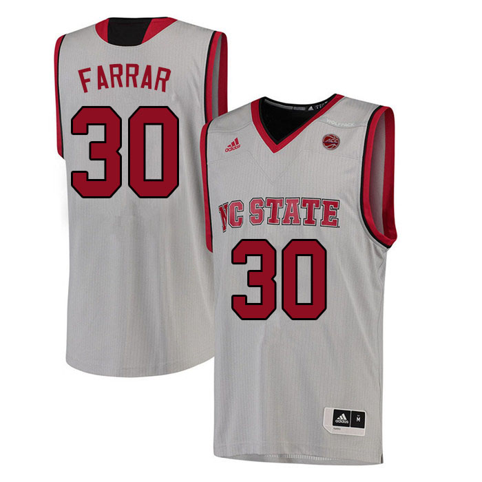 Men #30 Nick Farrar NC State Wolfpack College Basketball Jerseys Sale-White